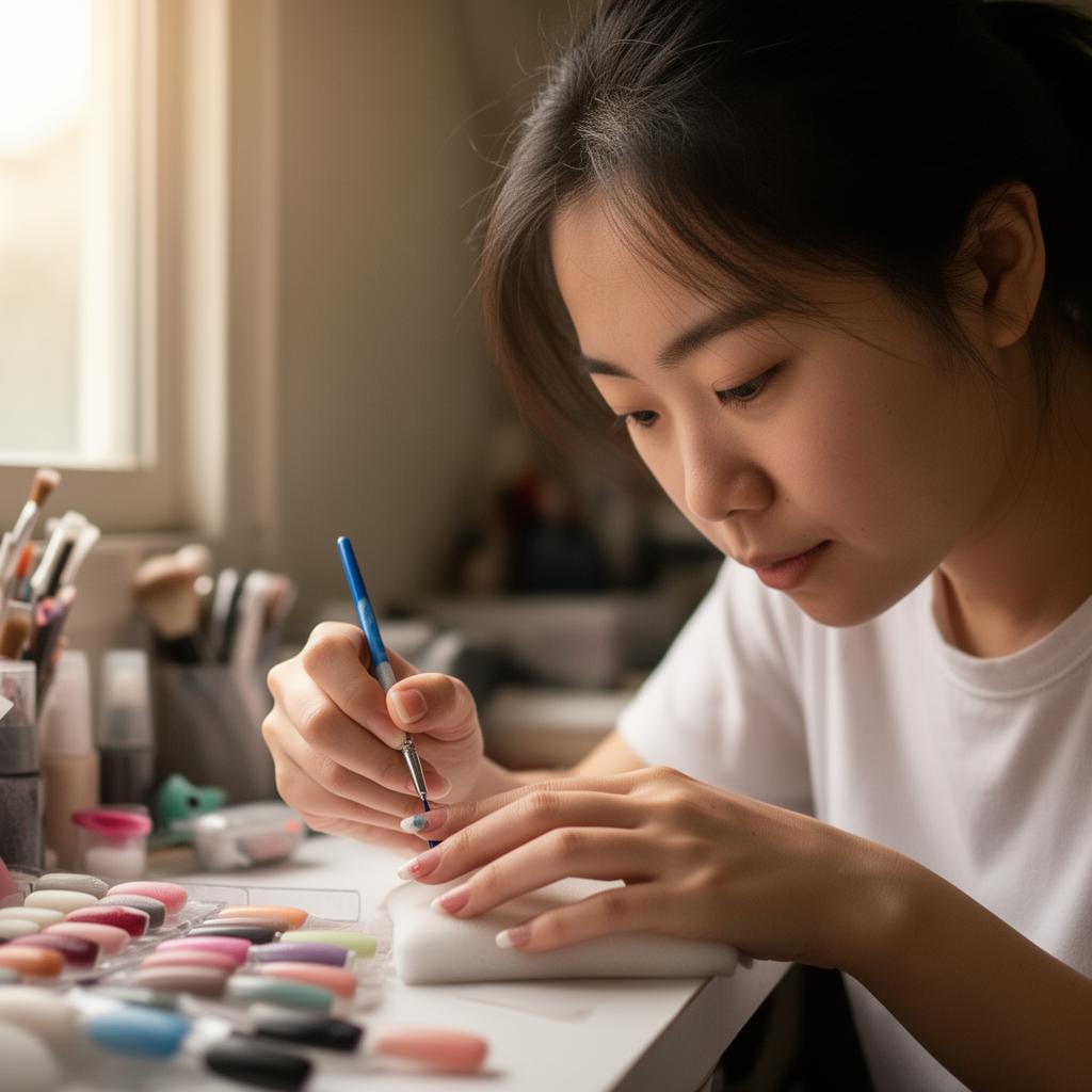 Cadie bei der Arbeit