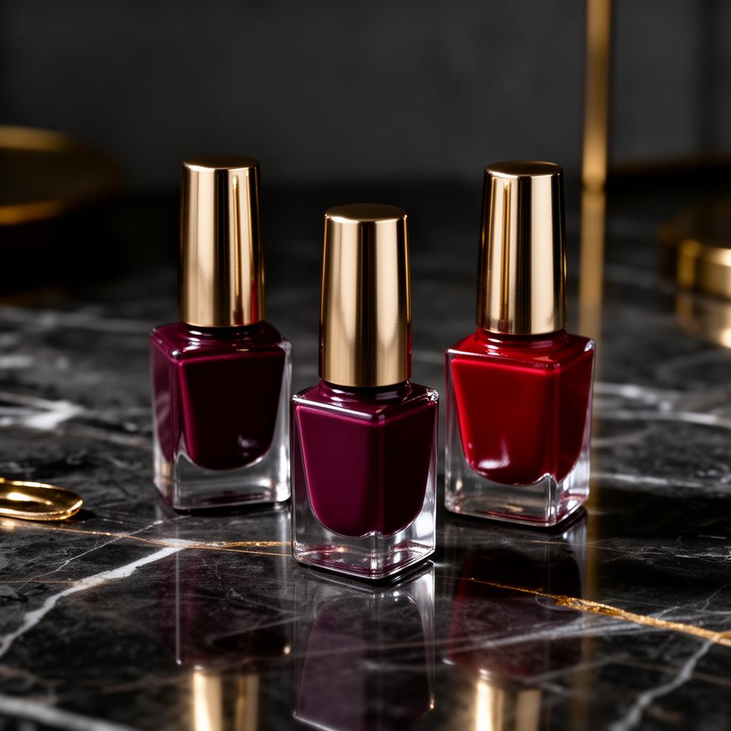 Gel Nägel Burgundy